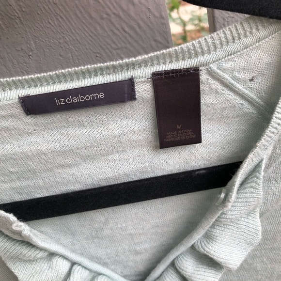 Liz Claiborne Wool sweater | mint green - Picture 3 of 5